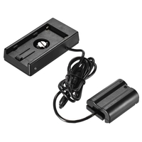 Andoer NP-F970 nach EN-EL15 Vollständig decodierter Dummy Akku Adapter mit DC Paar Stecker für Nikon D750 D500 D610 D7100 D7200 D800 D810 D7000 DSLR Kamera