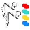 Andoer PH-04 Kompaktes LED-Videobeleuchtungs-Kit,  einschließlich 1 * 5600K USB LED-Fülllicht + 1 * Metallständer für Tischmontage + 1 * Flexibler Metallkugelkopf + 4 * Farbfilter (Rot/Gelb/Blau/Grün) für Live-Streaming-Online-Unterricht Produktfotog