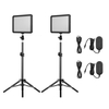 Andoer Photography Light Kit mit 2 * WY-160C LED-Videolicht-Einfülllampe Dimmbar 3300K-5600K + 2 * 80 cm Lichtständer