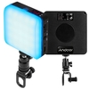 Andoer Pocket RGB-Fülllicht LED-Videolicht Clip-on-Videokonferenzleuchte CRI95 + 2600K-6000K Dimmbare eingebaute Batterie mit LED-Anzeige Magnetische Rückseite U-förmiger Bildschirmclip für Vlog Live Streaming Online-Bildungstreffen