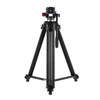 Andoer Professional Aluminiumlegierung Kamera Video Stativ Panorama hydraulischen Schwenkkopf Kugelkopf für Canon Nikon Sony DSLR Recorder DV-Max Höhe 67 Zoll Max Belastung 10KG mit Tragetasche