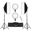 Andoer Professional Studio Fotografie Softbox LED-Licht-Kit