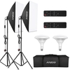 Andoer Professional Studio Fotografie Softbox LED-Licht-Kit