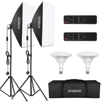 Andoer Professional Studio Fotografie Softbox LED-Licht-Kit