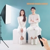 Andoer Professional Studio Photography Softbox LED-Licht-Kit mit 20 * 28 Zoll Softbox * 1 + 3000K-6000K Bi-Color-Temperatur 150W LED-Licht * 1 + 2M Lichtstativ * 1 + Drahtlose Fernbedienung * 1 + Tragetasche * 1