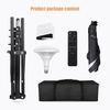 Andoer Professional Studio Photography Softbox LED-Licht-Kit mit 20 * 28 Zoll Softbox * 1 + 3000K-6000K Bi-Color-Temperatur 150W LED-Licht * 1 + 2M Lichtstativ * 1 + Drahtlose Fernbedienung * 1 + Tragetasche * 1