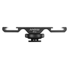 Andoer PT-2 Doppel-Kaltschuhhalterung Verlängerungsleiste Doppelhalterung für DV DSLR-Kamera Smartphone Mikrofon LED-Videolicht
