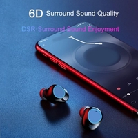 G03 BT5.0 Headsets TWS-Kabellose Sportkopfhörer In-Ear-Mini-Stereo-Ohrhörer Kopfhörer IPX7 Wasserdicht mit wiederaufladbarer 6000-mAh-Ladebox