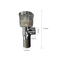 G1 / 2 Dreieckventil Edelstahl Waschbecken Bad Toilette Küche Dusche Sanitär Eckventil Wasserhahn Wasserhahn Absperrung Schnellöffnendes Wasser Absperrventil