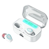 G20 TWS BT5.0 Drahtlose Kopfhörer Auto Pairing Rauschunterdrückung Touch Control IP54 Wasserdichtes 3500-mAh-Ladekasten-Leistungsdisplay (schwarz,  einzelnes Ohr)