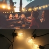 G40 Globe Lichterkette mit 25+2 (Ersatz) warmweißem Licht LEDs IP44 wasserdicht bruchsicher für Weihnachten Home Party Dekoration Hochzeit Open Bar Pub