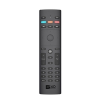 G40S Smart Voice Air Mouse 6-Achsen-Gyroskop-Handfernbedienung IR-Lern-Sprachsteuerung 3 Infrarotmodi für Smart TV Android TV BOX PC