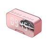 G5 G10 Spiegeluhr drahtloser Bluetooth-Lautsprecher tragbare Sprachsammelkarte Bluetooth-Lautsprecher Pink