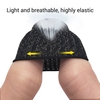 Gaming Finger Sleeve Touchscreen Daumenhülle Sensitive Schweißfeste Fingerabdrucksichere atmungsaktive Fingerhülle für Handyspiele 6-tlg