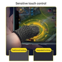 Gaming Finger Sleeve Touchscreen Daumenhülle Sensitive Schweißfeste Fingerabdrucksichere atmungsaktive Fingerhülle für Handyspiele 6-tlg