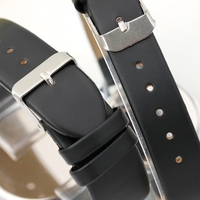 Großhandel Student Paar Gürtel Uhr Mode koreanische Version des braunen Glas Meteor Uhr Ray Point Bohrer Uhr schwarzer Gürtel weiß männlich (Kunststoff)