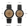 Großhandel Student Paar Gürtel Uhr Mode koreanische Version des braunen Glas Meteor Uhr Ray Point Bohrer Uhr weißen Gürtel weiß männlich (Kunststoff)