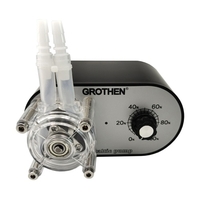 GROTHEN G328A Schlauchpumpe 100-240 V 114-500 ml / min Einstellbare Hochdurchfluss-Platin-vulkanisierte Silikonröhre in Lebensmittelqualität für die chemische Analyse von Dosieradditiven im DIY Aquarium Lab