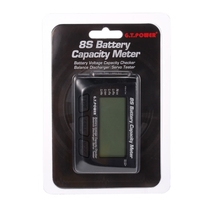 GTPOWER 8S Batteriespannung Kapazität Meter PPM Digital LED Servo Tester für RC Auto Flugzeug Quadcopter