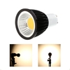 GU10 5W COB LED-Scheinwerfer Birnen Lampe Energieeinsparung High Brightness Warm Weiß Schwarz 85-265V