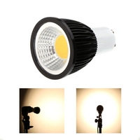 GU10 5W COB LED-Scheinwerfer Birnen Lampe Energieeinsparung High Brightness Warm Weiß Schwarz 85-265V