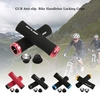GUB 1 Paar Anti-Rutsch-Cushioned Bike MTB Lenker Locking Grips-Fahrrad Lenker Lenkergriffe mit Endstopfen Kappen für Bikes Folding MTB