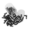 GUB 100pcs 4mm / 5mm Aluminium-Legierung Fahrrad-Umwerfer Shift-Bremse-Drahtseil-Endkappe Schaltkabel Gehäuse Ferrulen Tupe Tops Ersatz Set