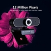 GUCEE HD98 Webcam 12MP Manuelle Fokus-Webkamera Eingebautes Mikrofon Laufwerksfreie Plug & Play-Kamera für Desktop-Laptop Schwarz
