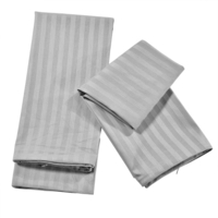 Gut gemachtes weiches Baumwollbettwäsche-Blatt-Set mit Kissenbezug und gepaßtem Blatt 12 "Deep Pocket Fitted Sheet