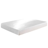 Gut gemachtes weiches seidenartiges Polyester-Spannbetttuch (King,  White)