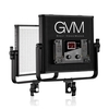 GVM GVM-520LS-B Dimmbare zweifarbige LED-Videoplattenleuchte CRI97 + TLCI97 3200-5600K Aluminiumlegierung Gehäuse mit U-Halterung für Porträtfotografie Interview Filmherstellung Studio Beleuchtung 30W