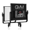 GVM GVM-520LS-B Dimmbare zweifarbige LED-Videoplattenleuchte CRI97 + TLCI97 3200-5600K Aluminiumlegierung Gehäuse mit U-Halterung für Porträtfotografie Interview Filmherstellung Studio Beleuchtung 30W