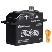 GX3350BLS 50KG Digital Servo IP67 Wasserdichtes Lenkservo 180 ° Vollmetallgehäuse Edelstahlgetriebe Bürstenloses Motorservo für 1/8 1/5 RC Auto RC Crawler RC Boot Flugzeug Hubschrauber Roboter