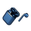 J18 TWS Kabelloser BT-Kopfhörer Ergonomische Semi-In-Ear-Sport-Ohrhörer Automatische Kopplung Smart Touch-Bedienung Breite Kompatibilität Blau