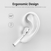J18 TWS Kabelloser BT-Kopfhörer Ergonomische Semi-In-Ear-Sport-Ohrhörer Automatische Kopplung Smart Touch-Bedienung Breite Kompatibilität Champagner