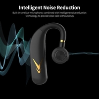 J6 Wireless BT Kopfhörer Single Ear Business Music Earbud BT5.1 Chip Angenehm zu tragen Lange Ausdauer Schwarz & Silber