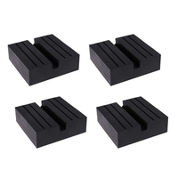 Jack Rubber Pad 1PCS Universal Car Square Schwarz Anti-Rutsch-Schienenadapter Jack Guard Pad Adapter Fahrzeugreparaturwerkzeug für das Heben von Autos