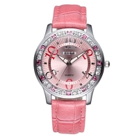Jahrgang qualitativ hochwertige Mode Quarz Armbanduhr Bling-Bling Strass eingebettet Frauen elegante Uhren