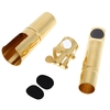 Jazz-Tenor Sax Saxophon 5C Mundstück Metall mit Mundstück Patches Pads Kissen Cap Buckle Vergoldung