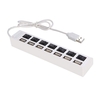 JDL-A7 HUB USB Hub 7 Port USB 2.0 Unabhängige Switch Anzeige High Speed ​​Ultra Slim Splitter Hub mit USB Kabel für Desktop Notebook USB Maus Scanner Digitalkamera U Festplatte USB Tastatur und mehr