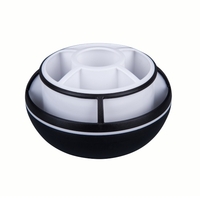 JIELISI 360 ° drehbarer Stifthalter Desktop Stationery Storage Box