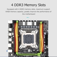 JINGSHA X79M-S 2.0 Motherboard Gaming-Mainboard Dual-Channel DDR3-Speichersteckplätze Hochgeschwindigkeits-M.2-Schnittstelle Unterstützt LGA2011-CPU
