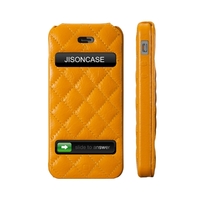 Jisoncase Flip Matelasse Leder Hülle für iPhone 5