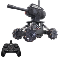 JJ01 DIY 2, 4 GHz 14CH 4WD RC Auto Legierung Rahmen Mecha War Cannon Car