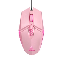 JM-518 6D Wired Gaming Mouse E-sports Gaming Mouse Ergonomic Mice with 4 Adjustable DPI 4-color Breathing Light Plug&Play