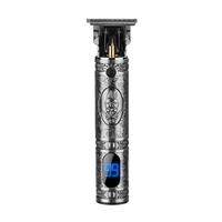 JM-700AL Elektrischer Haarschneider LCD-Display Gravur Ganzmetall-Körperschneider USB 1500mAh Wiederaufladbarer Herren-Haarschneider