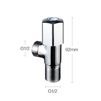 JOMOO Messing-Winkelventil G1 / 2 Absperrventil für Wasserhahn des Wasserhahns Warmwasserbereiter Wasserregelventil Hardware Küche Waschbecken-Winkelventil
