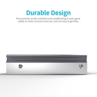 JONSBO M.2 SSD Kühlkörper für M.2 2280 SSD Single/Dual Sided Typ Aluminium SSD Kühler mit Silikon-Wärmeleitpad,  Blau