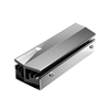JONSBO M.2 SSD Kühlkörper für M.2 2280 SSD Single/Dual Sided Typ Aluminium SSD Kühler mit Silikon-Wärmeleitpad,  Grau