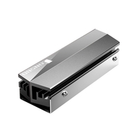 JONSBO M.2 SSD Kühlkörper für M.2 2280 SSD Single/Dual Sided Typ Aluminium SSD Kühler mit Silikon-Wärmeleitpad,  Grau